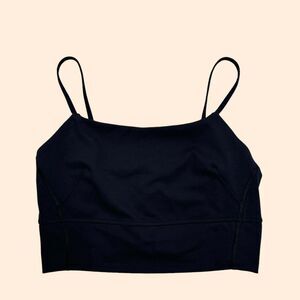 lululemon athletica Black Cropped Strappy Tank